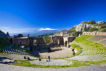 Greek theatre, Taormina, Sicily, Italy 