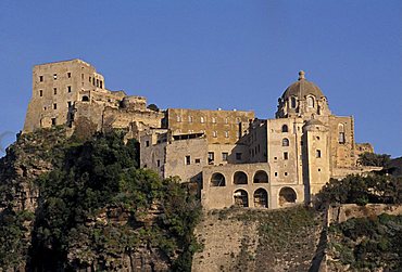 Aragonese castle, Ischia, Campania, Italy.