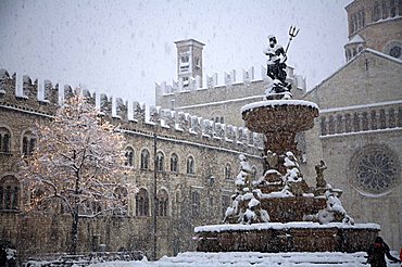 Neptune fountain, Trento, Trentino Alto Adige, Italy