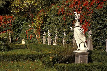 Gardens of Villa d'Ayala, Valva, Campania, Italy.