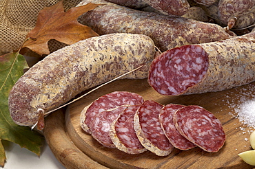 Salami, Belli delicatessen, Sopramonte, Trentino Alto Adige, Italy 