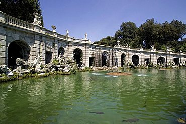 La Fontana di Eolo fountain,  Parco della Reggia di Caserta garden, Caserta, Campania, Italy, Europe