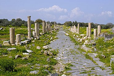 Archaeological site, Umm Qais, Jordan, Middle East