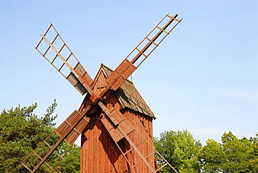 Windmill, Skansen, open air museum, Djurgården island, Stockholm, Sweden, Scandinavia, Europe