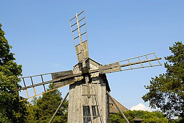 Windmill, Skansen, open air museum, Djurgården island, Stockholm, Sweden, Scandinavia, Europe