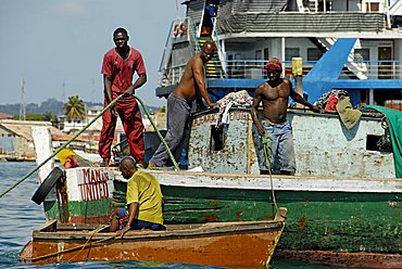 Fishermen, Stone Town, Zanzibar, United Republic of Tanzania, Africa