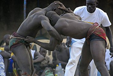 Traditional fight, Ndangane, Republic of Senegal, Africa