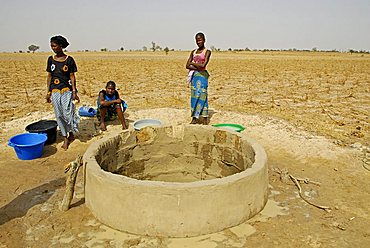 Well in a Peul village, Republic of Senegal, Africa