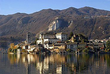 San Giulio island, Orta lake, Novara province, Piedmont, Italy  