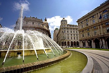 Piazza De Ferrari square, Genoa, Ligury, Italy