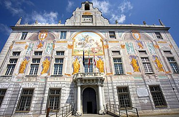 Casa di San Giorgio palace, harbour department, Genoa, Ligury, Italy