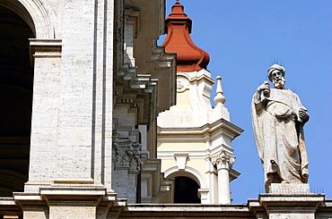 SS Annunziata church detail, Via Po street, historic centre, Turin, Italy, Europe