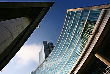 Detail, Palazzo della Regione new building, designed by Pei Cobb Freed & Partners, Milan, Lombardy, Italy, Europe