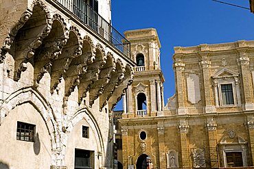 Cathedral and Loggia Balsamo, Brindisi, Puglia, Italy