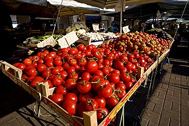 Tomatoes stall, Brindisi, Puglia, Italy