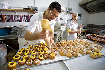 Zeppolo typical Apulian dessert, Torre Santa Susanna, Puglia, Italy