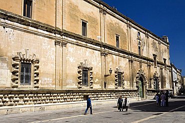 Foreshortening, Libertini street, Lecce, Puglia, Italy
