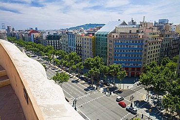 View, Passeig de Gràcia, Barcelona, Spain, Europe