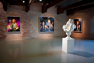 Works of Cindy Sherman and sculpture of Jeff Koons, , 53rd Biennial Exhibition of Modern Art, Venice, Veneto, Italy