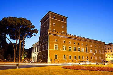 Palazzo Venezia palace, National Museum, Via Del Plebiscito street, Rome, Italy