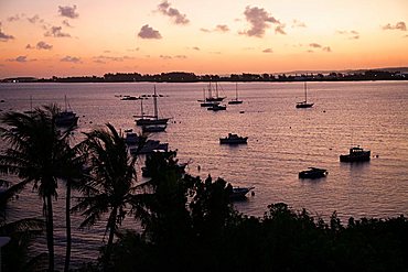 Sunset on Somerset Long Bay, Somerset Island, Bermuda, Atlantic Ocean, Central America