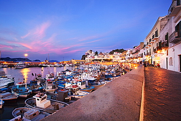 Main street, Ponza Island, Pontine Islands, Lazio, Italy