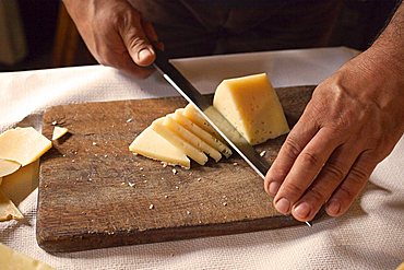 Sheep's cheese, Sardinia, Italy, Europe