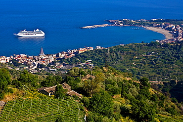 Cruise boat, Giardini-Naxos, Sicily, Italy