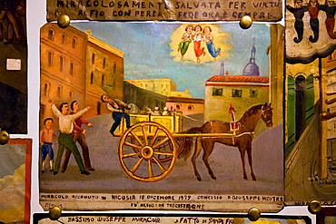 Ex Voto, Saint Alfio church, Trecastagni, Sicily, Italy