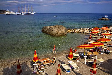 Beach, Costa Giardini, Messina, Sicily, Italy, Europe