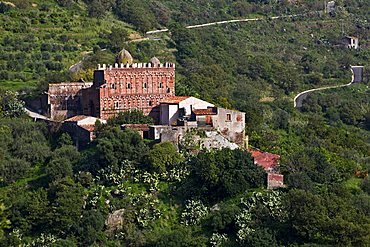 Church of Santi Pietro e Paolo d'Agrò, Agrò river valley, Casalvecchio Siculo, Messina, Sicily, Italy, Europe