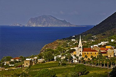 Malfa village, Salina Island, Messina, Italy, Europe