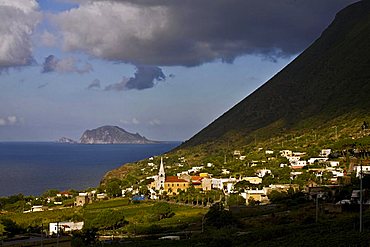 Malfa village, Salina Island, Messina, Italy, Europe