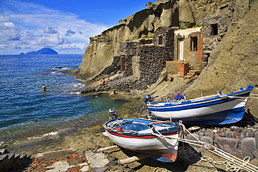 Pollara coast, Salina Island, Messina, Italy, Europe