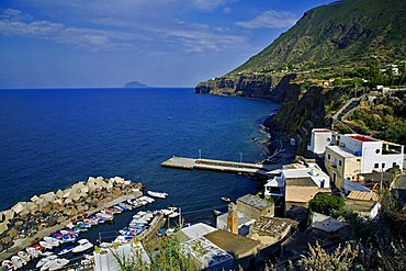 Santa Marina Village, Salina Island, Messina, Sicily, Italy, Europe