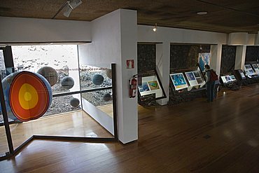 Visitors center, interior, Timanfaya National Park, UNESCO biospherical Reserve, mancha Blanca,  Lanzarote, Canary Islands, Spain