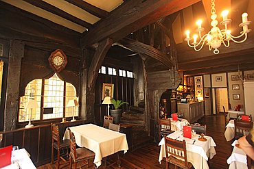 La Mère Pourcel restaurant, Dinan, Côtes-d'Armor department, Bretagne, France, Europe