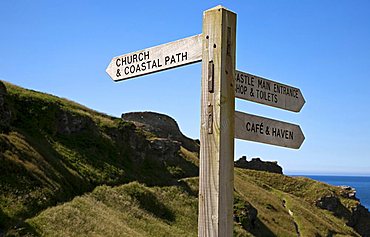 Tintagel Castle, Tintagel, Cornwall, England, Great Britain