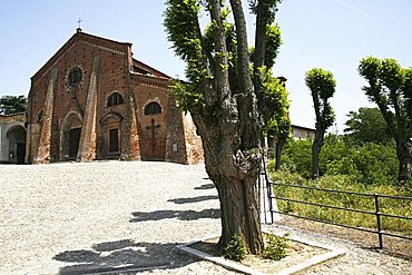 St. Francis church, 12th century, Cassine, Alessandria, Piedmont, Italy, Europe