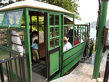 Cliff Railway, Lynton, North Devon, England, Great Britain