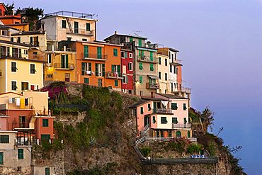 Foreshortenig, Manarola, Cinque Terre, UNESCO World Heritage Site, Ligury, Italy, Europe
