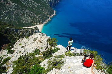 Punta Plummare cape, Cala Sisine bay, Ogliastra, Sardinia, Italy, Europe