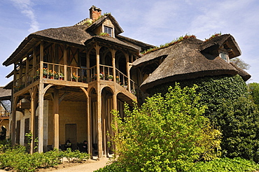 Hameau de Marie Antoinette, Giardini del Petit Trianon, Palace of Versailles, Versailles, Paris, Ile-de-France, France, Europe