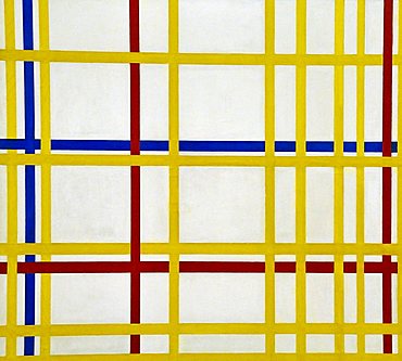 Piet Mondrian, Musee National d'Art Moderne, Centre Georges Pompidou, Beaubourg, Paris, Ile-de-France, France, Europe