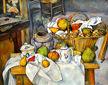 Still Life with Fruit Basket, Paul Cezanne, Musee d'Orsay, Paris, Ile-de-France, France, Europe