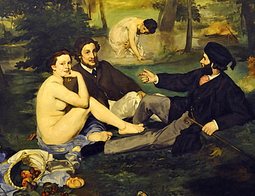 The Luncheon on the Grass, edouard Manet, Musee d'Orsay, Paris, Ile-de-France, France, Europe