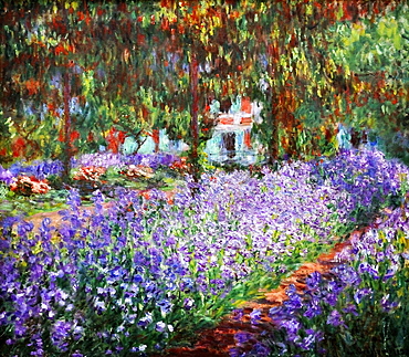 Garden at Giverny, Claude Monet, Musee d'Orsay, Paris, Ile-de-France, France, Europe