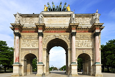 Arc de Triomphe du Carrousel, Rive droite, Paris, Ile-de-France, France, Europe