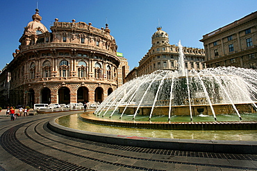 Piazza De Ferrari, Genoa, Ligury, Italy, Europe