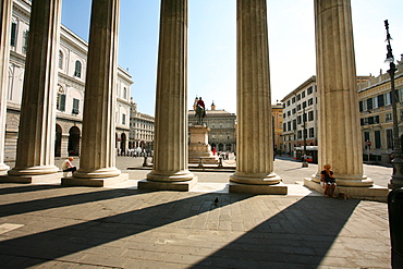 Teatro Carlo Felice theater, Piazza De Ferrari, Genoa, Ligury, Italy, Europe